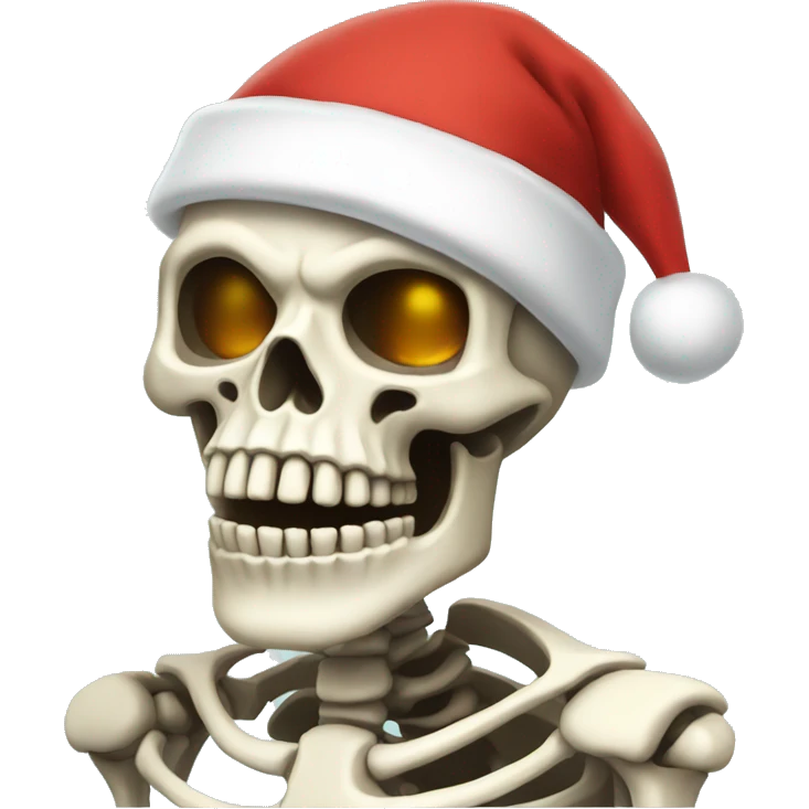 Skeleton Santa emoji