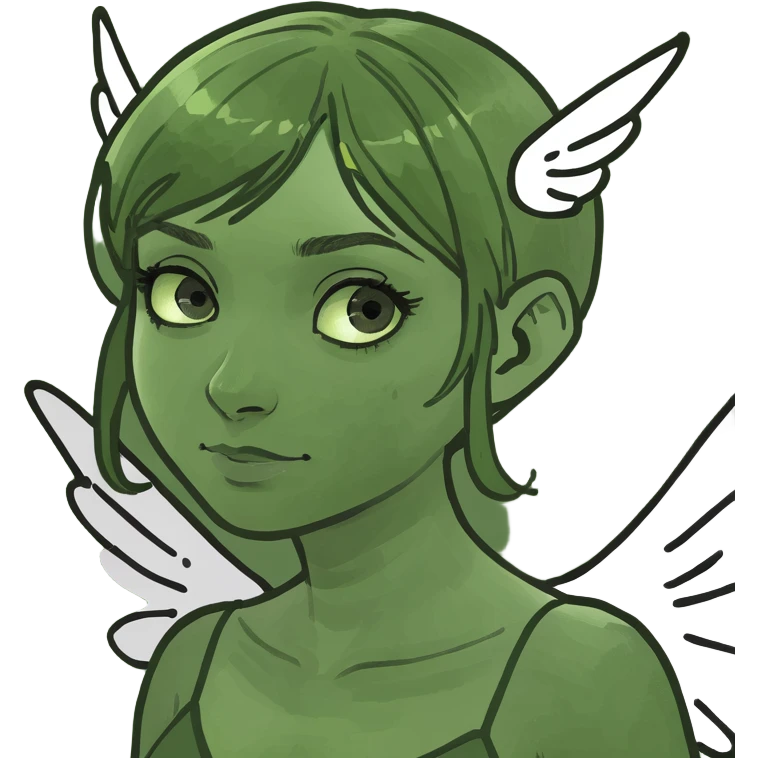 girl with wing emoji