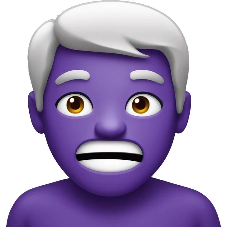 upset purple emoji emoji