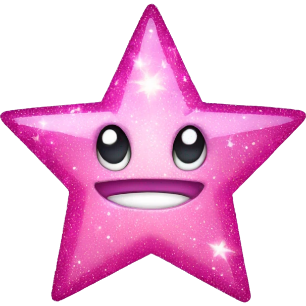 pink sparkly star emoji
