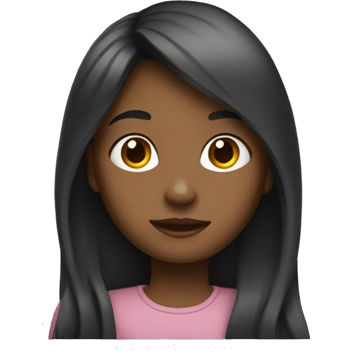 Girl with long hair emoji