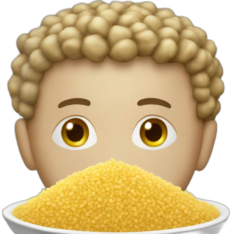 Couscous in dish emoji