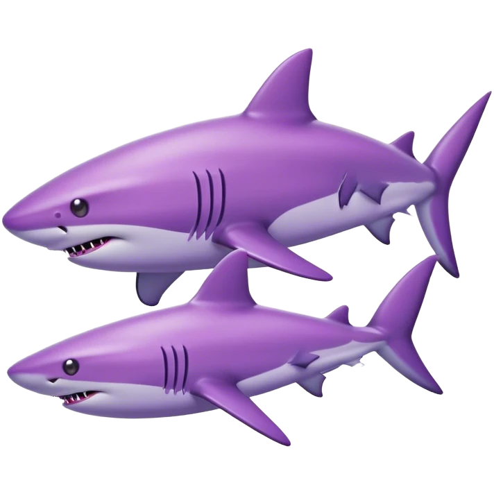 Purple shark emoji