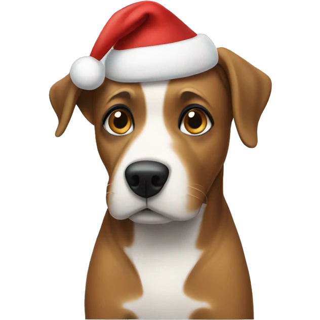 dog in christmas  emoji