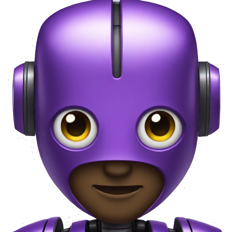 Robot purple emoji