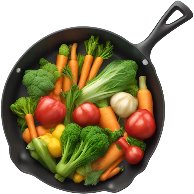 vegetabless  in pan emoji