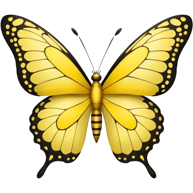 Yellow butterfly small emoji