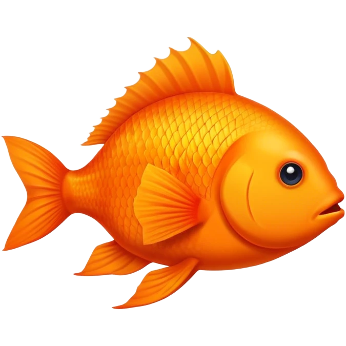 Fun fish looking right emoji