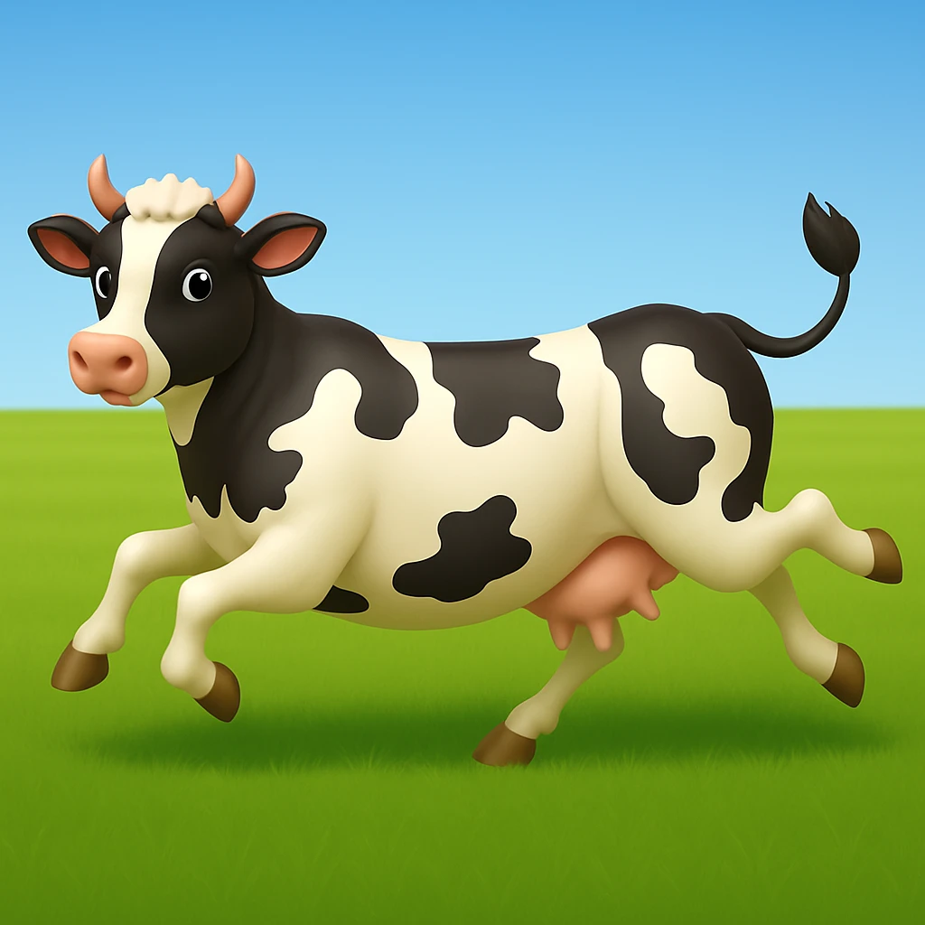 Remove clouds from the background, keep only the green grass field and clear sky emoji
