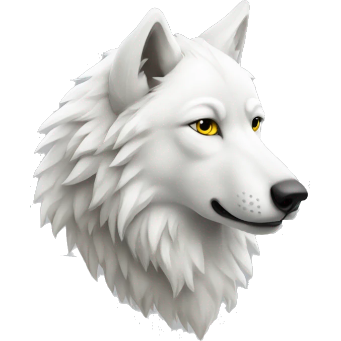 white wolf ukraine flag emoji
