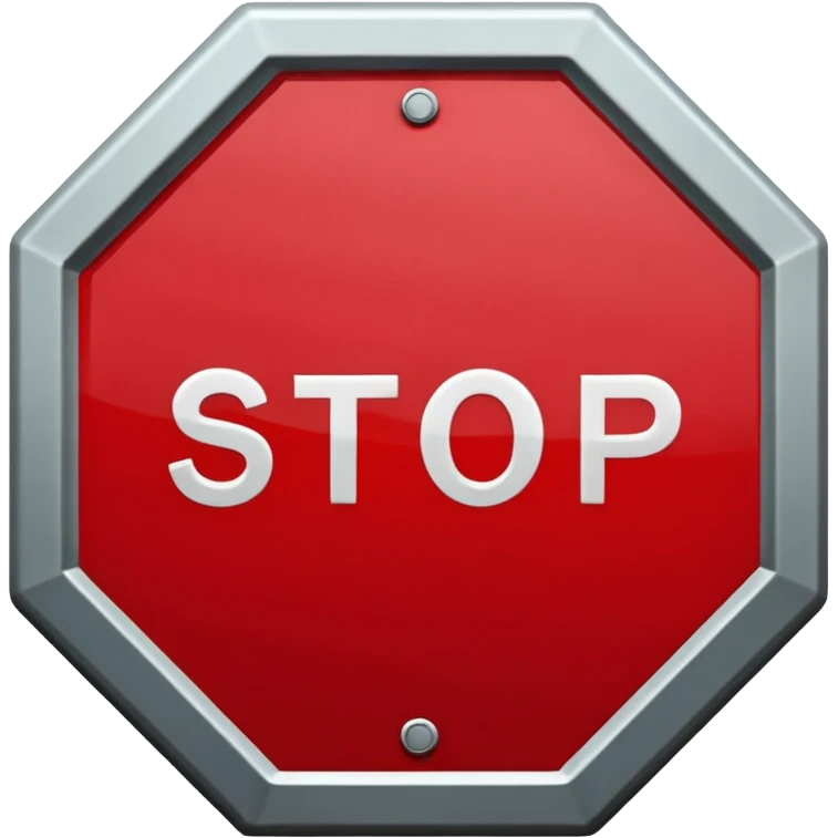 stop sign  emoji