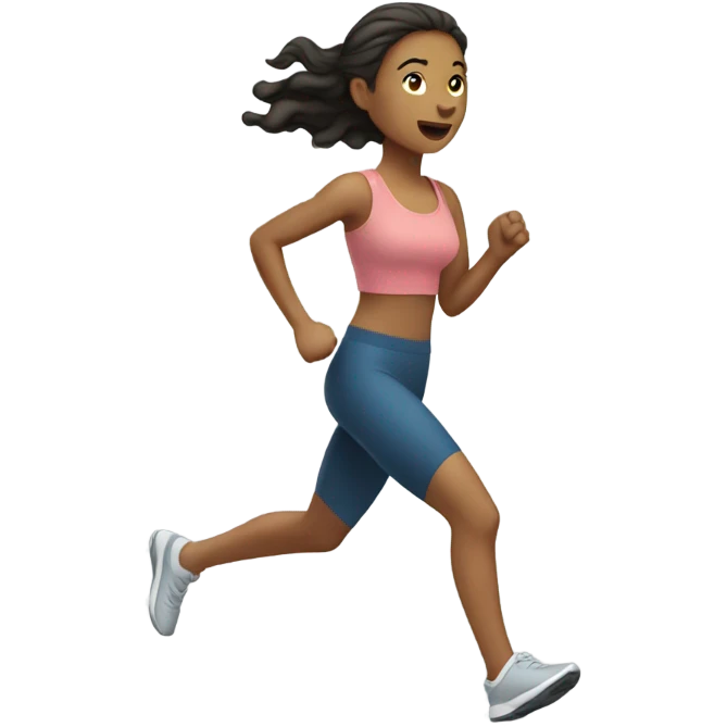 Running woman light skin  emoji