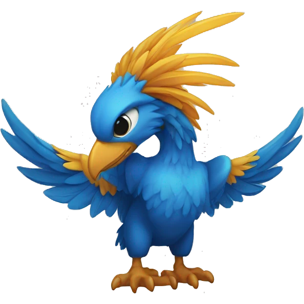 Fenix azul emoji