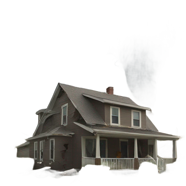 Tornado hit house emoji