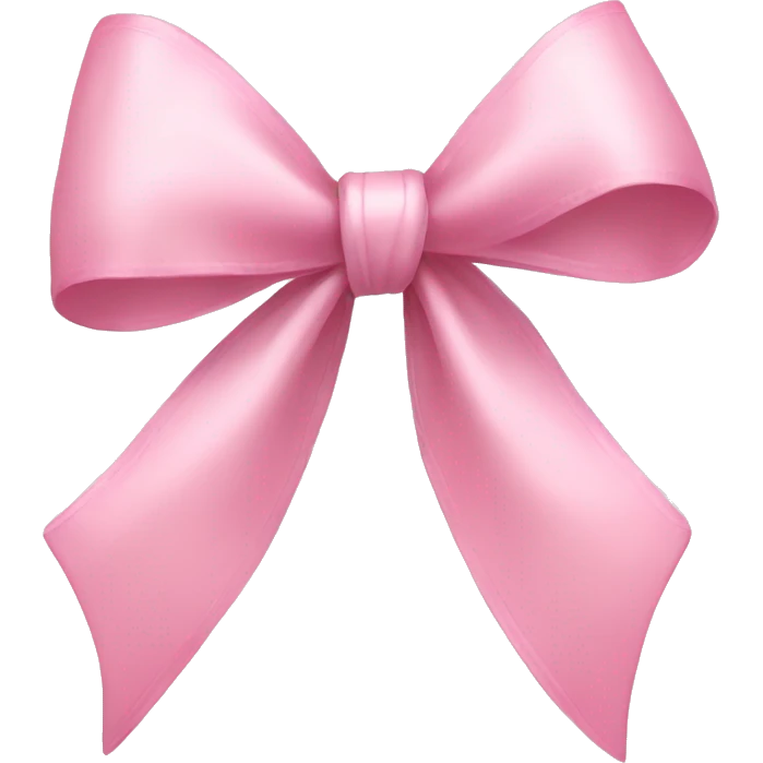 light pink ribbon bow emoji