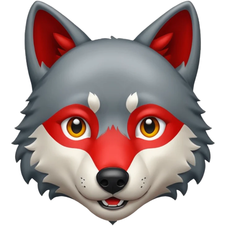 Wolf red emoji