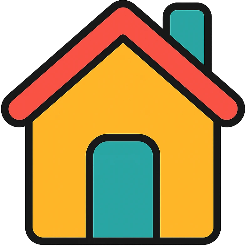 home icon, flat icon, modern flat style, simple house shape, clear lines emoji