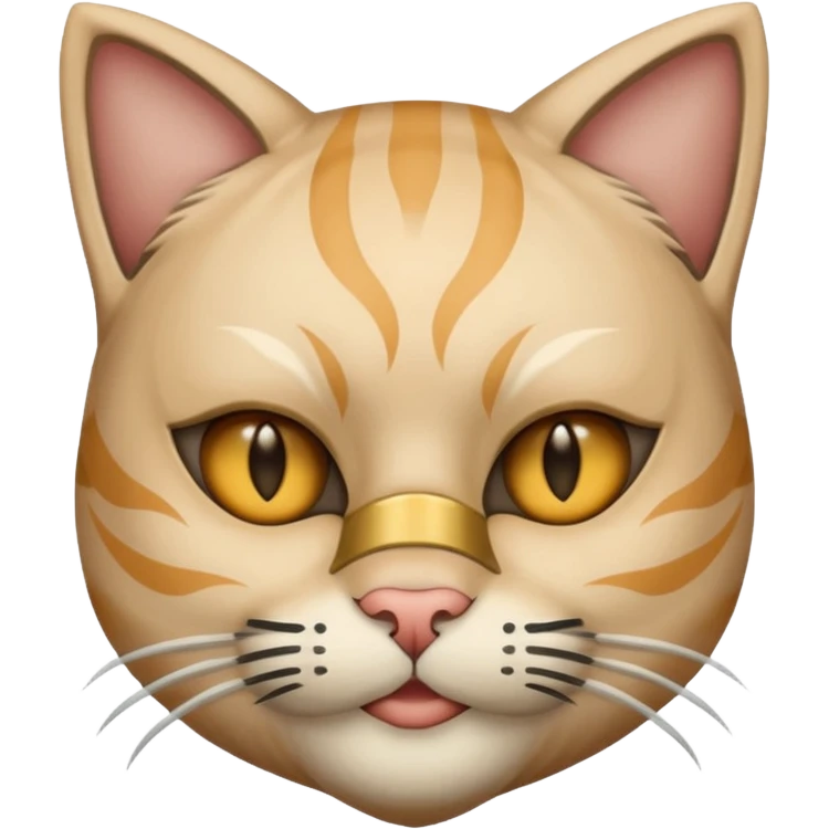 human waring cat half  mask
 emoji