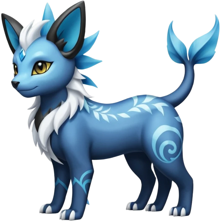 Luxray-Absol-Vaporeon-Dewott-fusion emoji