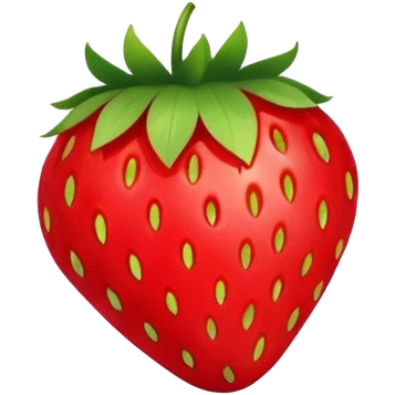 round strawberry emoji