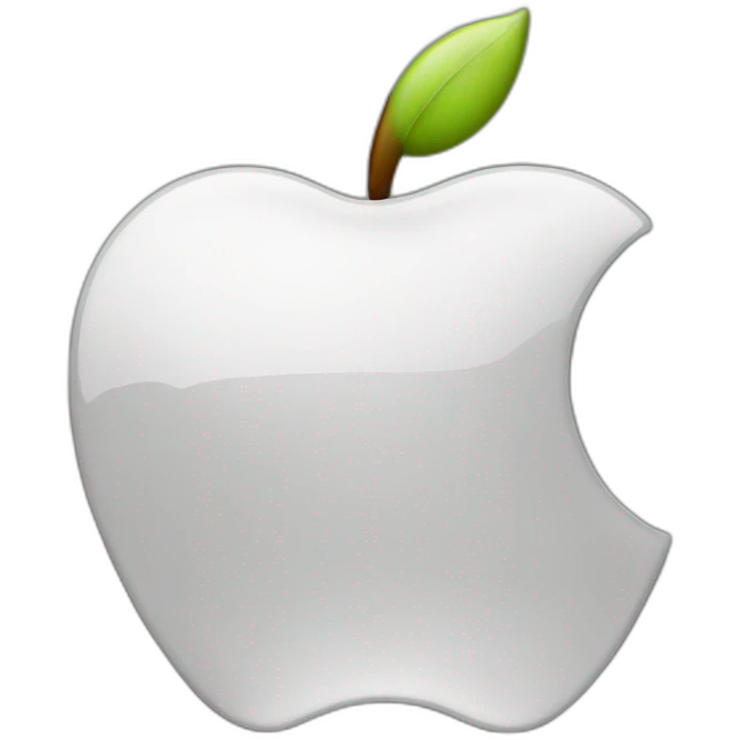 Apple logo realistic emoji