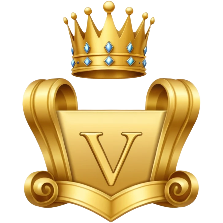 Letter v Vít crown emoji