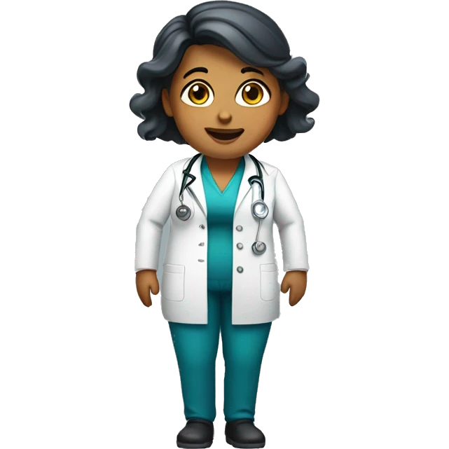 doctor-woman-happy fat emoji