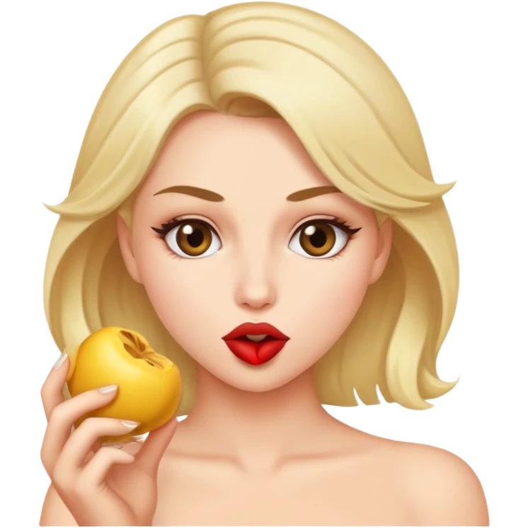 sexy woman, blowjob emoji