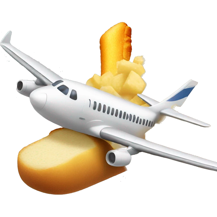 plane crashing into twinkie emoji