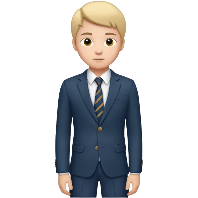 Young man, tailored trousers, a crisp button-down shirt, a blazer, and tie, portrait

 emoji