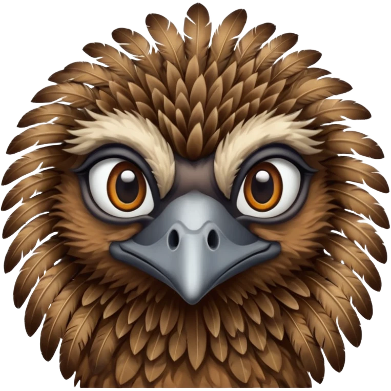 Emu face close up  emoji