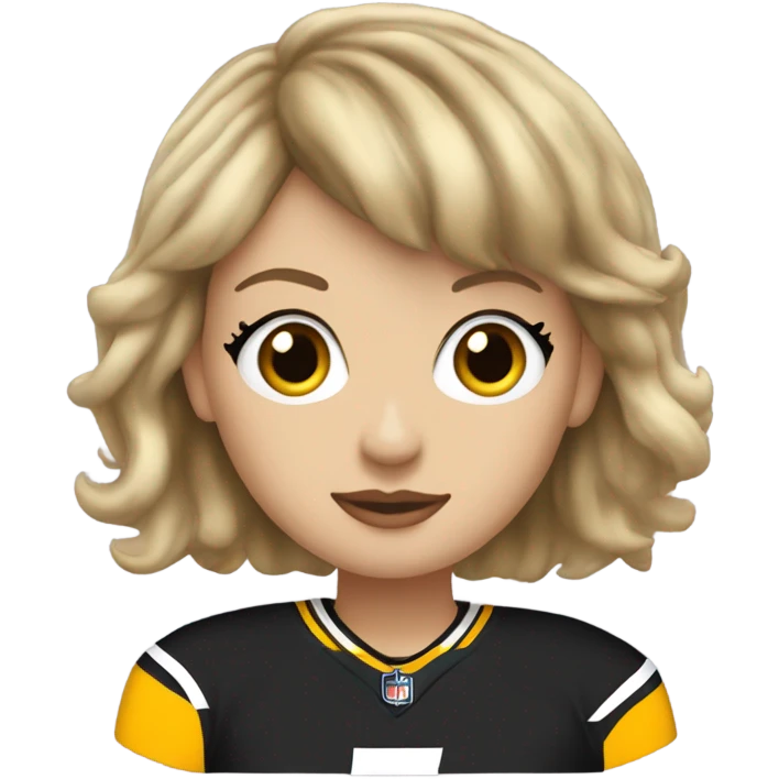 taylor-swift-in-nfl-steelers-jersey emoji