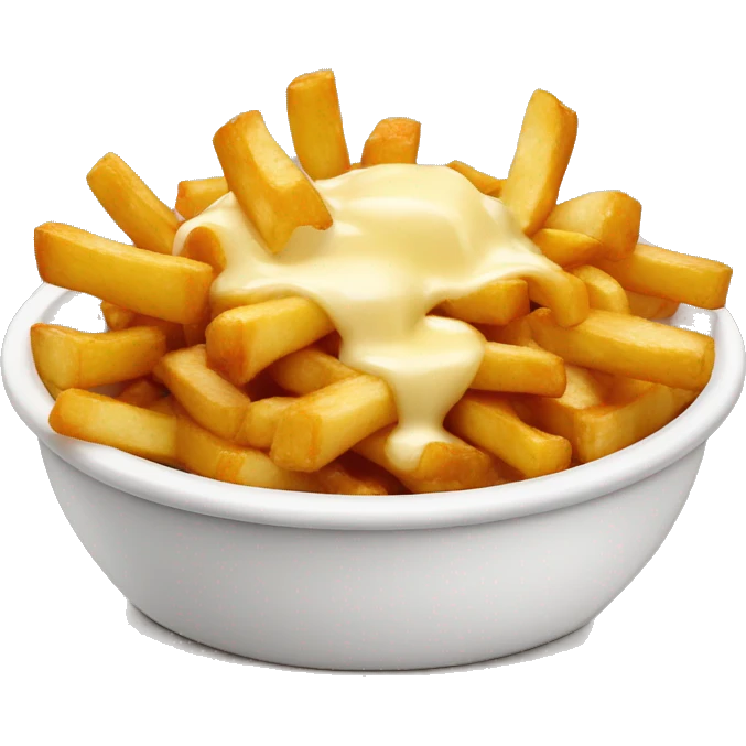 Poutine qui mange une poutine emoji