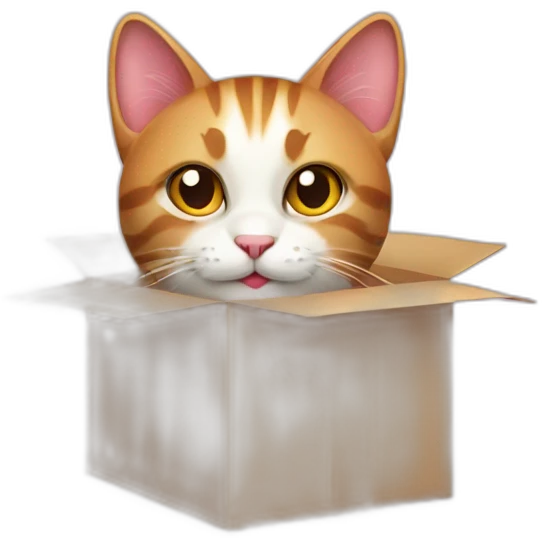 cat from gift box emoji