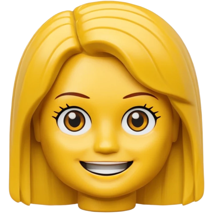 Lego Girl Head emoji