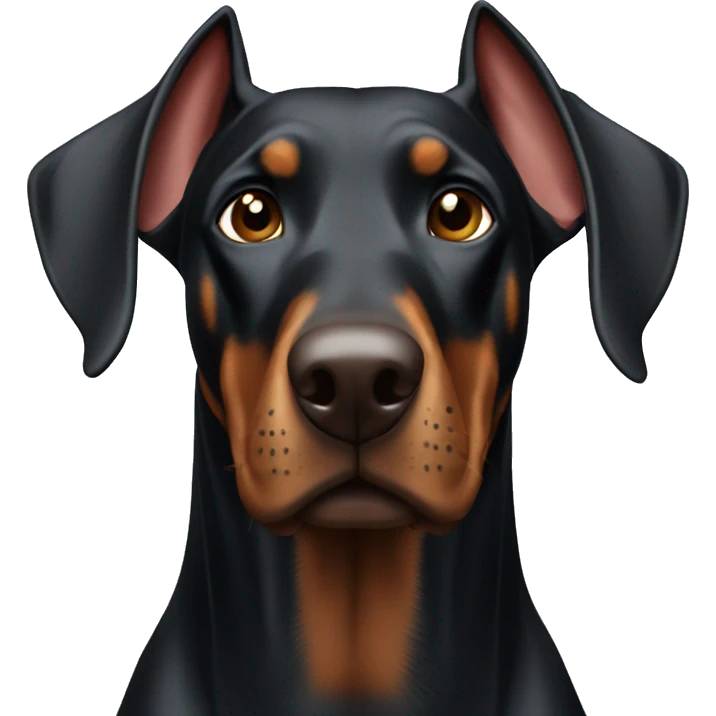 Doberman standing emoji
