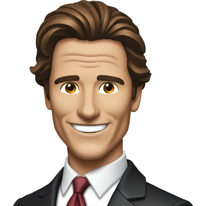 patrick bateman smiling  emoji