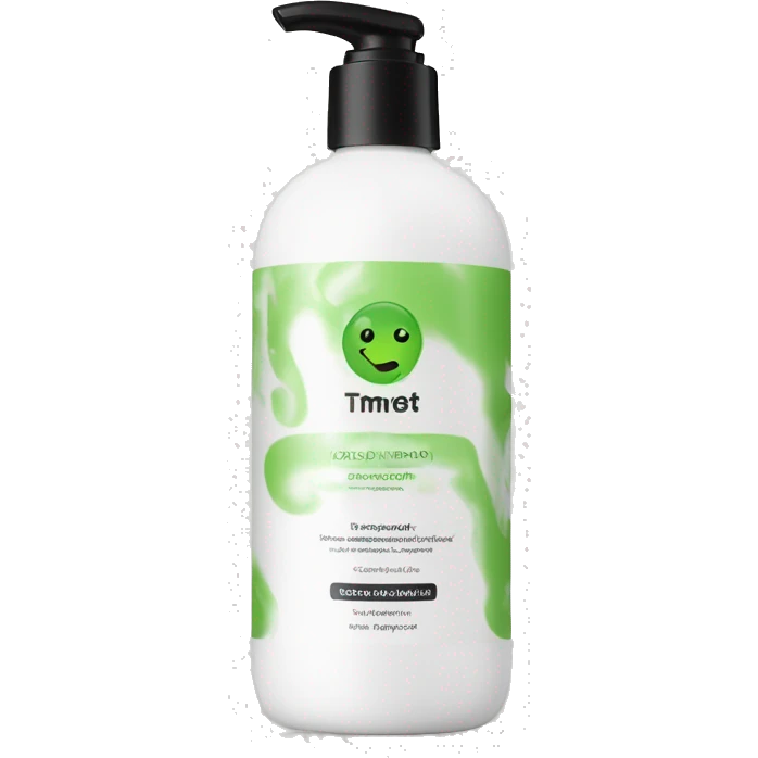 leave-in conditioner bottle with label emoji