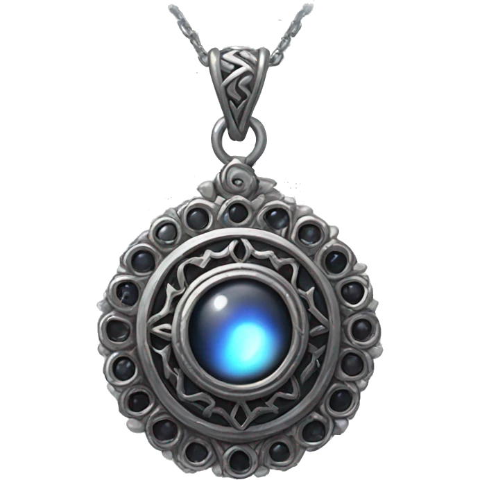 Shadow Amulet

    Description: An ornate silver pendant housing a dark gemstone that seems to absorb surrounding light, giving it a faint, eerie glow. emoji