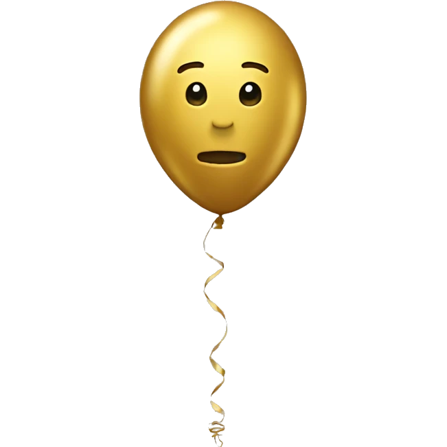 Balloon 2025 golden  emoji