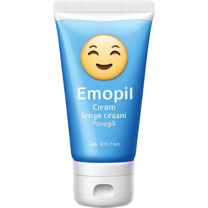 blue cream tube packaging emoji