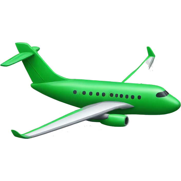 Green plane emoji