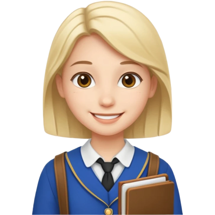 Europe styled student emoji