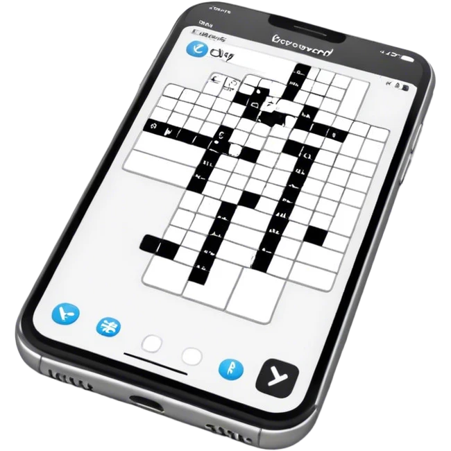 Crosswords in phone emoji