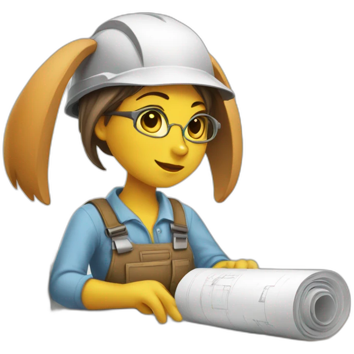 Architect Rabbit Girl emoji