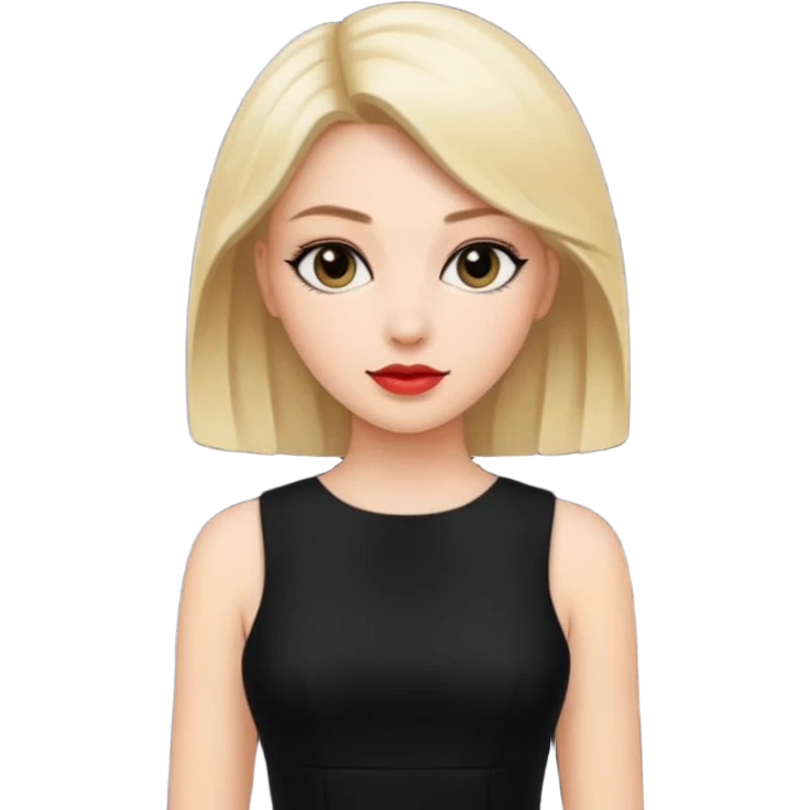 Stylish woman face emoji
