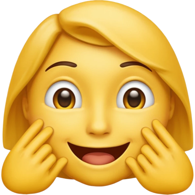 telling a secret yellow emoji emoji