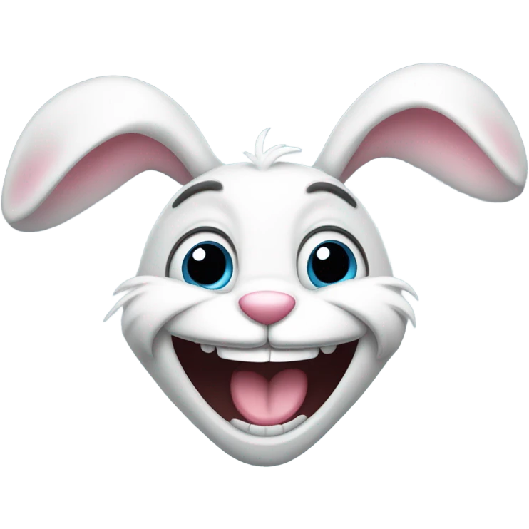 Bunny laughing  emoji