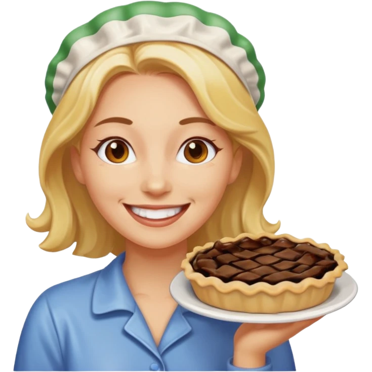 Female pie fight emoji