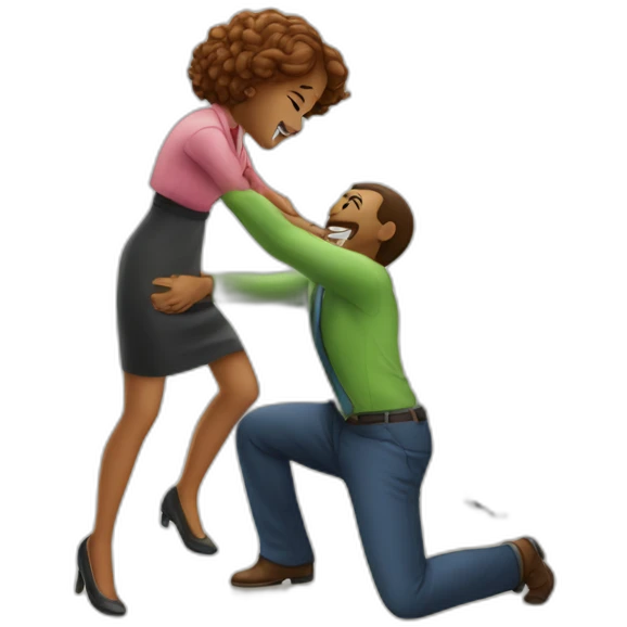 compangy-playing-leapfrog-in-office emoji